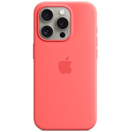 Apple Silikon Case mit MagSafe für iPhone 15 Pro Guave