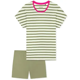 SCHIESSER Shorty Pyjama-Shirt Weiß 4XL