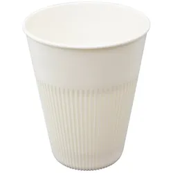 MONOUSO - Langlebiger Wiederverwendbarer Becher PP Creme 355ml Ø9,6cm (100 Stück)