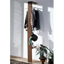 Massivmoebel24 Garderobe Sheesham 36x32x200 smoked cherry
