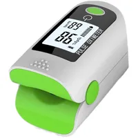 Bifurcation Pulsoximeter Fingerclip-Pulsoximeter-Monitor grün