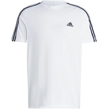 Adidas 3-Streifen Single Jersey Kurzarm-T-Shirt White / Black XL