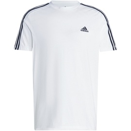 Adidas 3-Streifen Single Jersey Kurzarm-T-Shirt White / Black XL