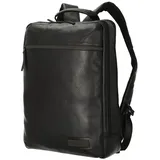 Jost Stockholm Rucksack Leder 46 cm Laptopfach schwarz