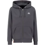 Alpha Industries Basic Zip Hoody SL Kapuzensweat Herren grau S