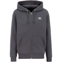 Alpha Industries Basic Zip Hoody SL Kapuzensweat Herren grau S