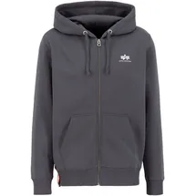 Alpha Industries Basic Zip Hoody SL Kapuzensweat Herren grau S