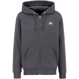 Alpha Industries Basic Zip Hoody SL Kapuzensweat Herren grau S