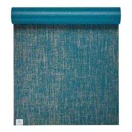 Gaiam Jute Yoga Matte, 6mm design - - Blau