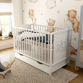 Baby-Delux Mia Weiß 60 x 120 cm