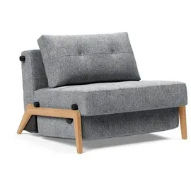 Innovation Living Schlafsessel CUBED Polyester 98 x 79 x 98 cm Grau mit Kissen