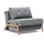 Innovation Living Schlafsessel CUBED Polyester 98 x 79 x 98 cm Grau mit Kissen
