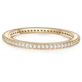 Glanzstücke München Ring aus Sterling Silber mit Zirkonia in gelbgold | Gr.: 58