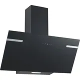 Respekta Dunstabzugshaube Schräghaube Kopffrei 90 cm Schwarz Wandhaube Umluft Respekta