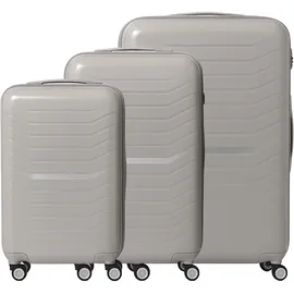 Relaxdays Kofferset 3-tlg. beige/schwarz