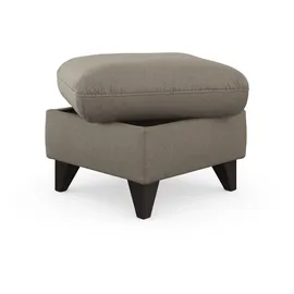 sit&more Stauraumhocker SIT & MORE "Mellum", braun (savannah), B:58cm H:48cm T:58cm, 100% Polyester, Hocker, mit Stauraum und wengefarbenen Holzfüßen