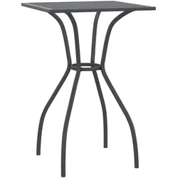 vidaXL Gartentisch Anthrazit 50x50x72 cm Stahlgitter