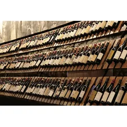 Fototapete PAPERMOON "Wein Sammlung", bunt, B:4,00m L:2,60m, Vlies, Tapeten