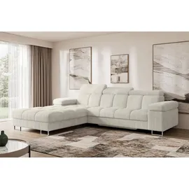 altdecor Ecksofa Cord mit Schlaffunktion 2-Sitzer Grün