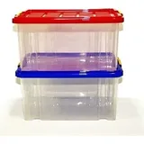 kompatible Ware Box mittel mit Deckel 40x30x20cm farblich sortiert