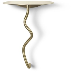 Ferm Living - Curvature Wandtisch, Messing
