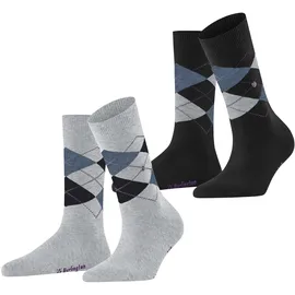 Burlington Everyday Argyle 2 Paar Grau 36-41