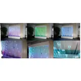 JVmoebel Skulptur Ausgefallene Ideen Club Wohnzimmer Haus Wasserwand Water Wall Led (Water Wall), Made in Europa weiß