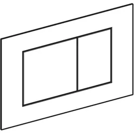 Geberit Sigma40 Betätigungsplatte Weiß Glas