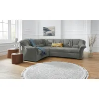 DOMO collection Ecksofa »Sarafina L-Form«, wahlweise mit Bettfunktion, optional mit Federkern, grau