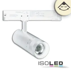 ISOLED LED 3-Phasen Schienen-Strahler, 24W, 20°-55°, IP20, fokussierbar, dimmbar, 3000K, weiß matt ISO-115683