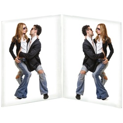 walther + design Kunstglas Doppelrahmen 13X18