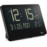 Braun BC 14 schwarz Funk Wanduhr digital