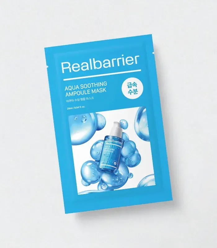 Real Barrier Aqua Soothing Ampoule Mask – beruhigende Tuchmaske 1ks/28ml