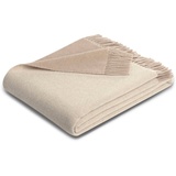 Biederlack Plaid »Britta«, aus 100% Wolle beige