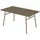 vente-unique Gartentisch 160 x 80 x 74,5 cm Braun/Schwarz