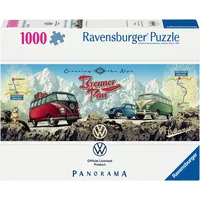 Ravensburger Erwachsenenpuzzle 1000 Teile - Volkswagen - Mit dem VW Bulli über den Brenner