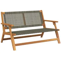 VidaXL Gartenbank Grau 122x76x73,5 cm Massivholz Akazie