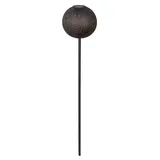 Dehner Solarleuchte Kunststoff/Metall Ø18/H88 cm 1 Stück schwarz