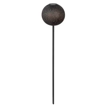 Dehner Solarleuchte Kunststoff/Metall Ø18/H88 cm 1 Stück schwarz