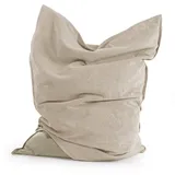 mokebo Sitzsack XXL mit Cord Bezug Der Große Bean Bag für Indoor & Outdoor in Beige