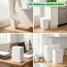 ideoon home Premium Sensor Mülleimer 12 l Weiss