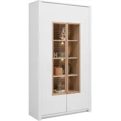 Vitrine Whitehouse 10Q8WR03 Weiß/Eichefarben