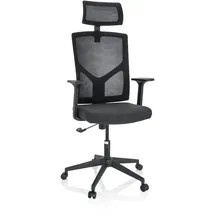 HJH Office BRETON B Stoff / Netzstoff Schwarz