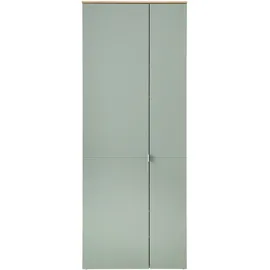 Innostyle Bari 78 x 202 x 39 cm grün / schilfgrün matt, 2-türig, 9 Fächer, Softclose, FSC-zertifiziert