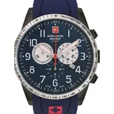 Swiss Alpine Military 7082.9875 Chronograph Herrenuhr 45mm 10ATM - Blau