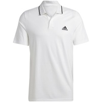 Adidas Herren Essentials Piqué Small Logo Polo Shirt, White, L