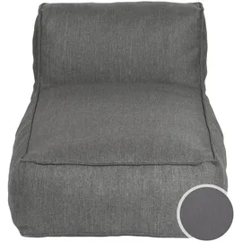 BLOMUS GROW Chaiselongue Outdoor Lounge Modul 4 schwarz