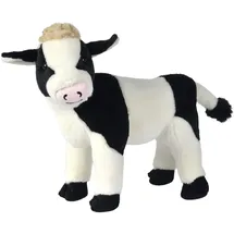 NICOTOY Kuh Plüschfigur 28 cm Schwarz/Weiß