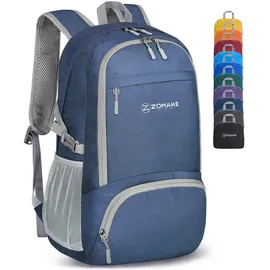 ZOMAKE Faltbarer Rucksack 30L Marineblau