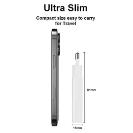 Equip 2-Port 20W GaN Slim USB PD-Ladegerät, USB-C x1, USB-A x1